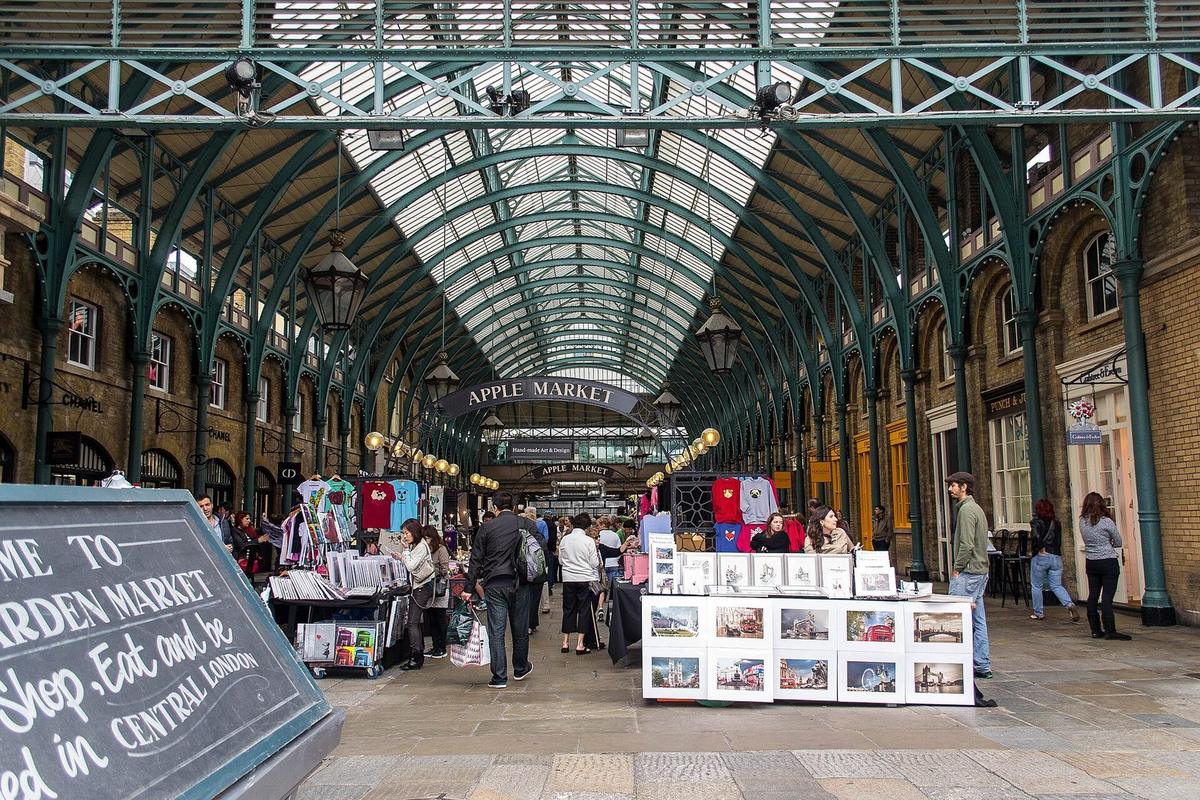 The Piazza & Apple Market in Covent Garden, London