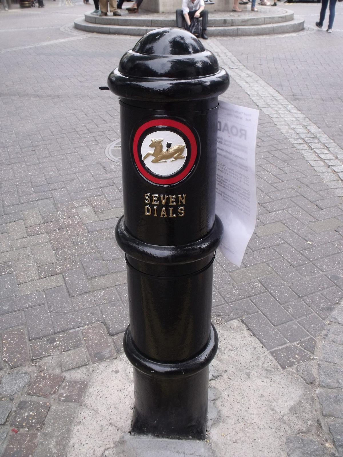 Seven Dials in Covent Garden, London
