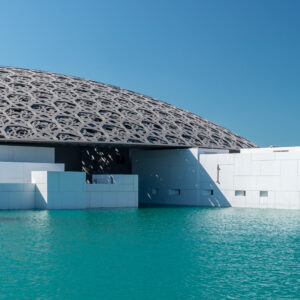 Louvre, Abu Dhabi, United Arab Emirates - the famous museum of the French architect Jean Nouvel
